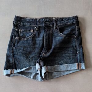 American Eagle Women's Denim Shorts - Dark Blue EUC
